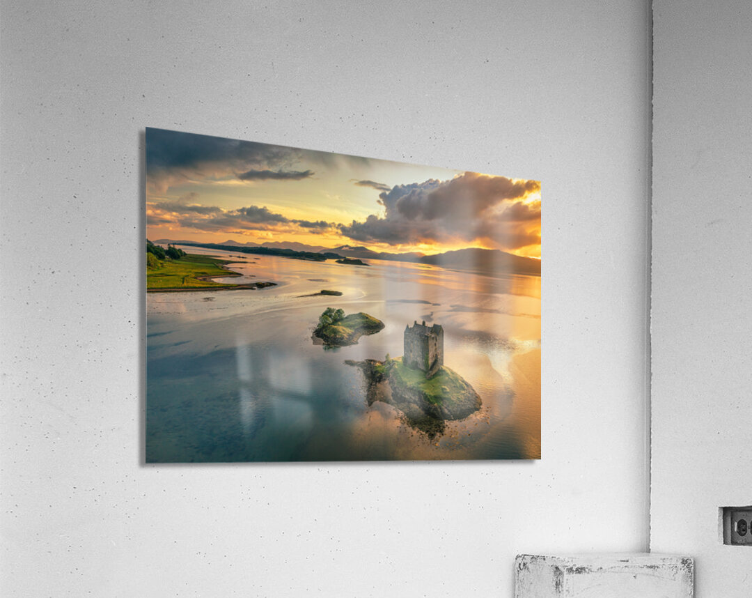 Castle Stalker Sunset Acrylic Print