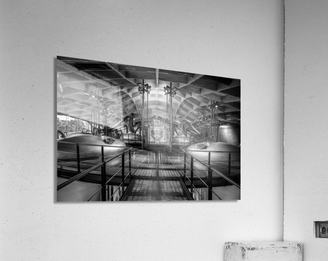 Scottish Whisky Distillery - Black and White Edition Acrylic Print