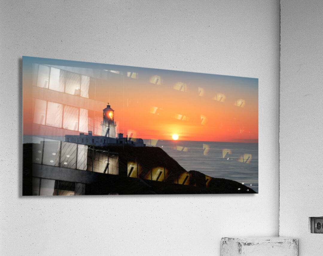 Strumble Head Sunset Panorama Acrylic Print