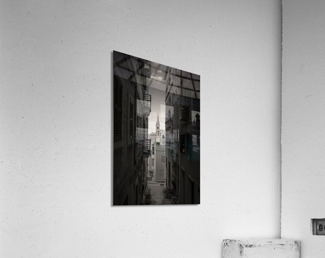 Backstreets of Valletta Acrylic Print