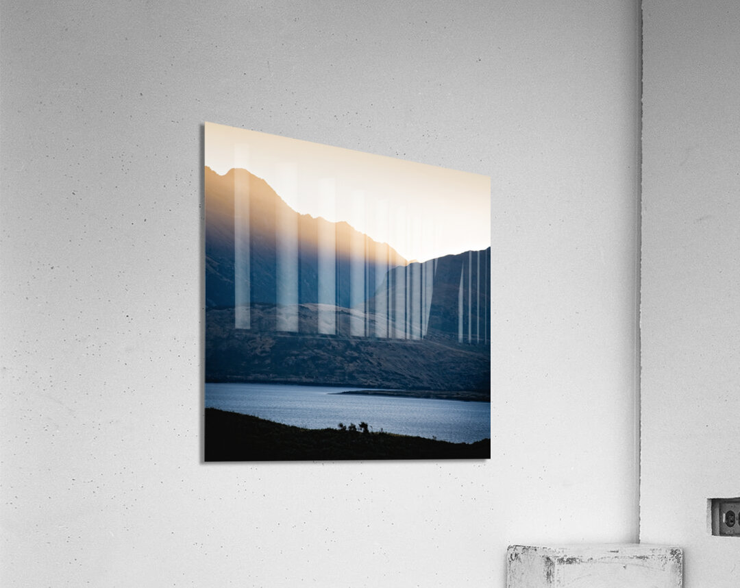 Golden Rays Impression acrylique