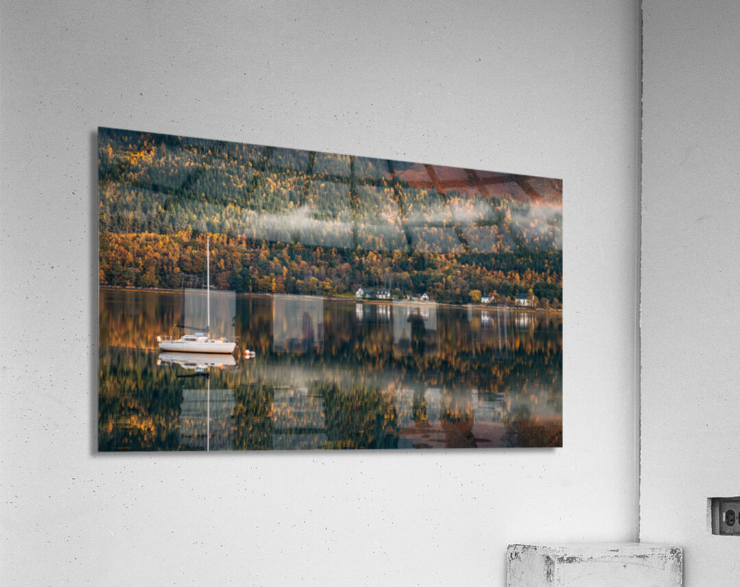 Autumn on Loch Duich Impression acrylique