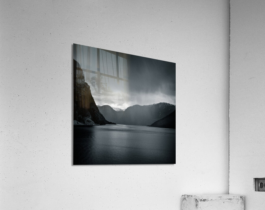 Fjord Rain Acrylic Print
