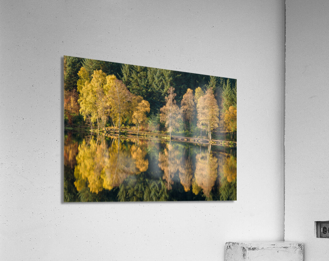 Autumn on Glencoe Lochan Impression acrylique
