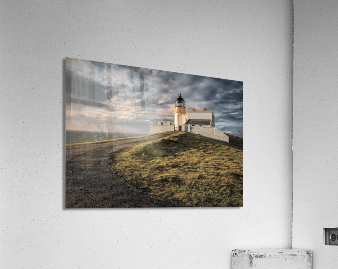 Stoer Head Lighthouse Sunset Acrylic Print