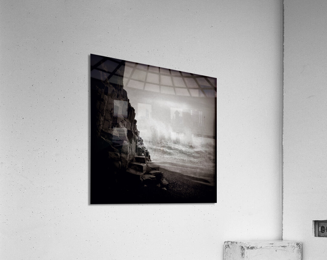 Vik Beach Stormy Sea Acrylic Print