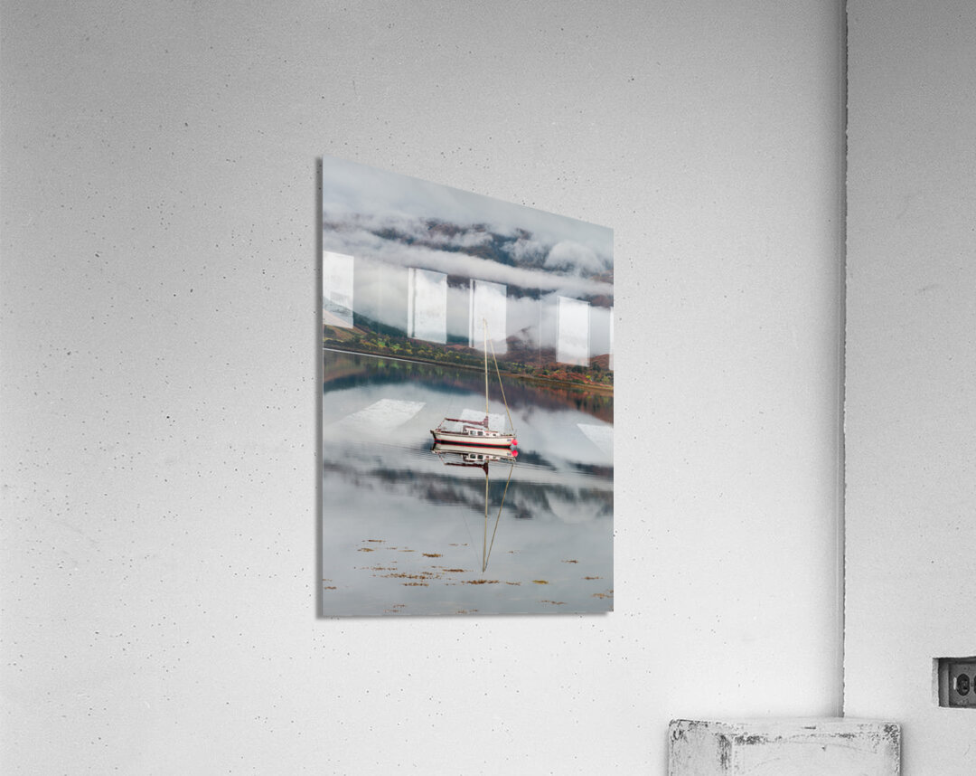 Moored on Loch Duich Acrylic Print