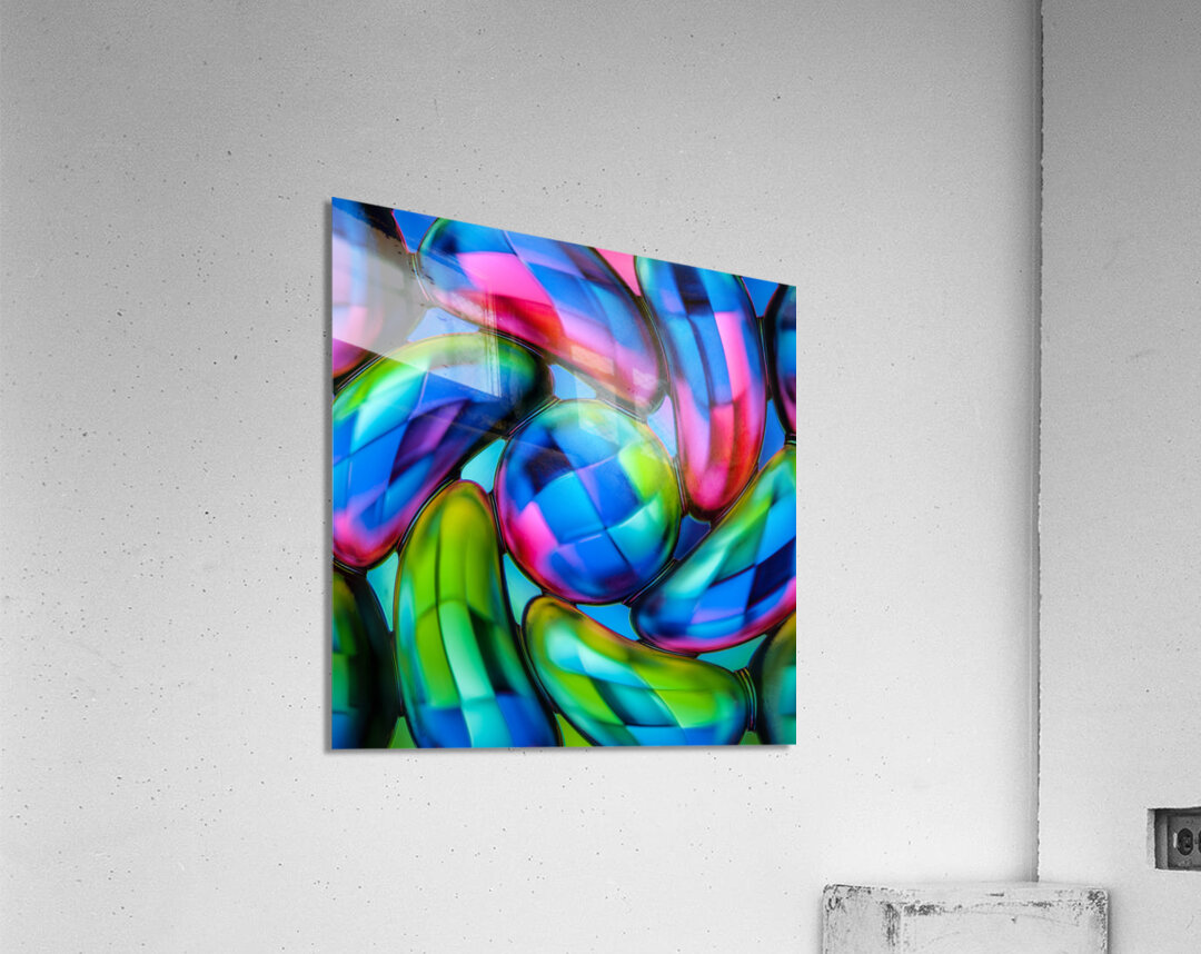 Psychedelic Squares Acrylic Print