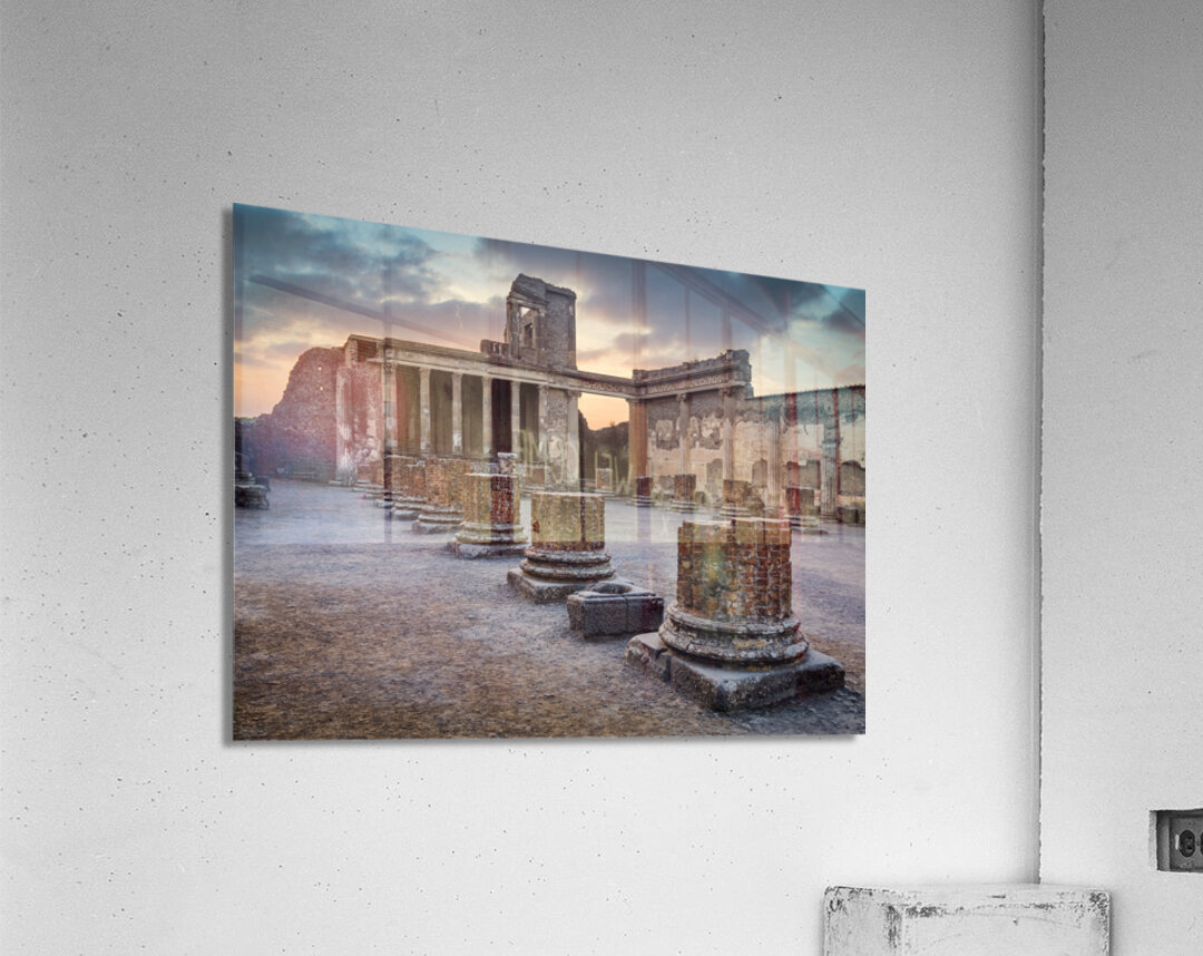 Pompeii Pillars Acrylic Print