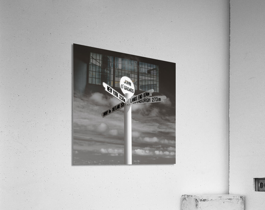 John O Groats Signpost Acrylic Print