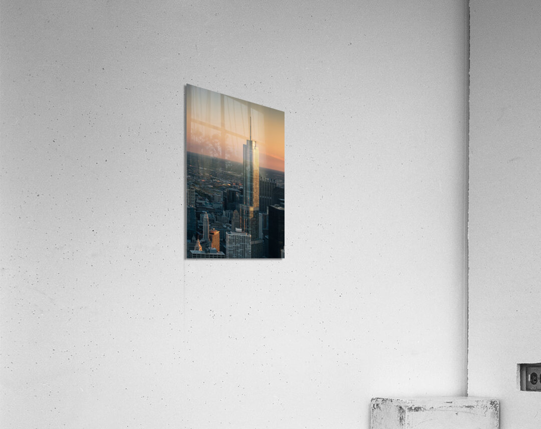 Trump Tower Chicago Sunset Acrylic Print