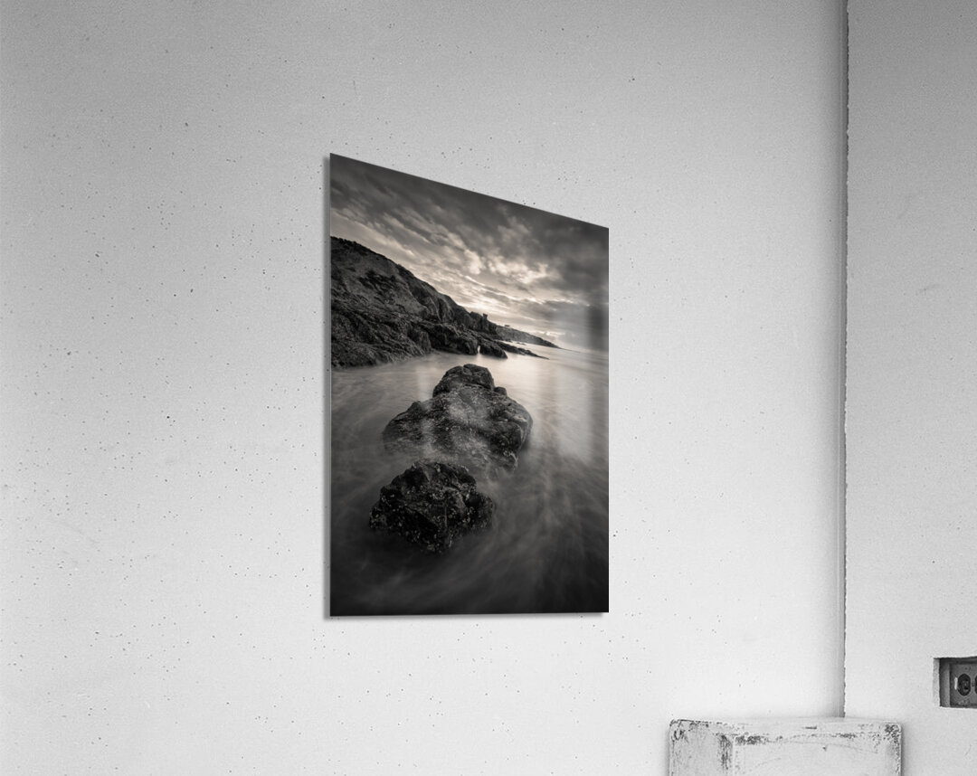 St Cyrus Beach Impression acrylique