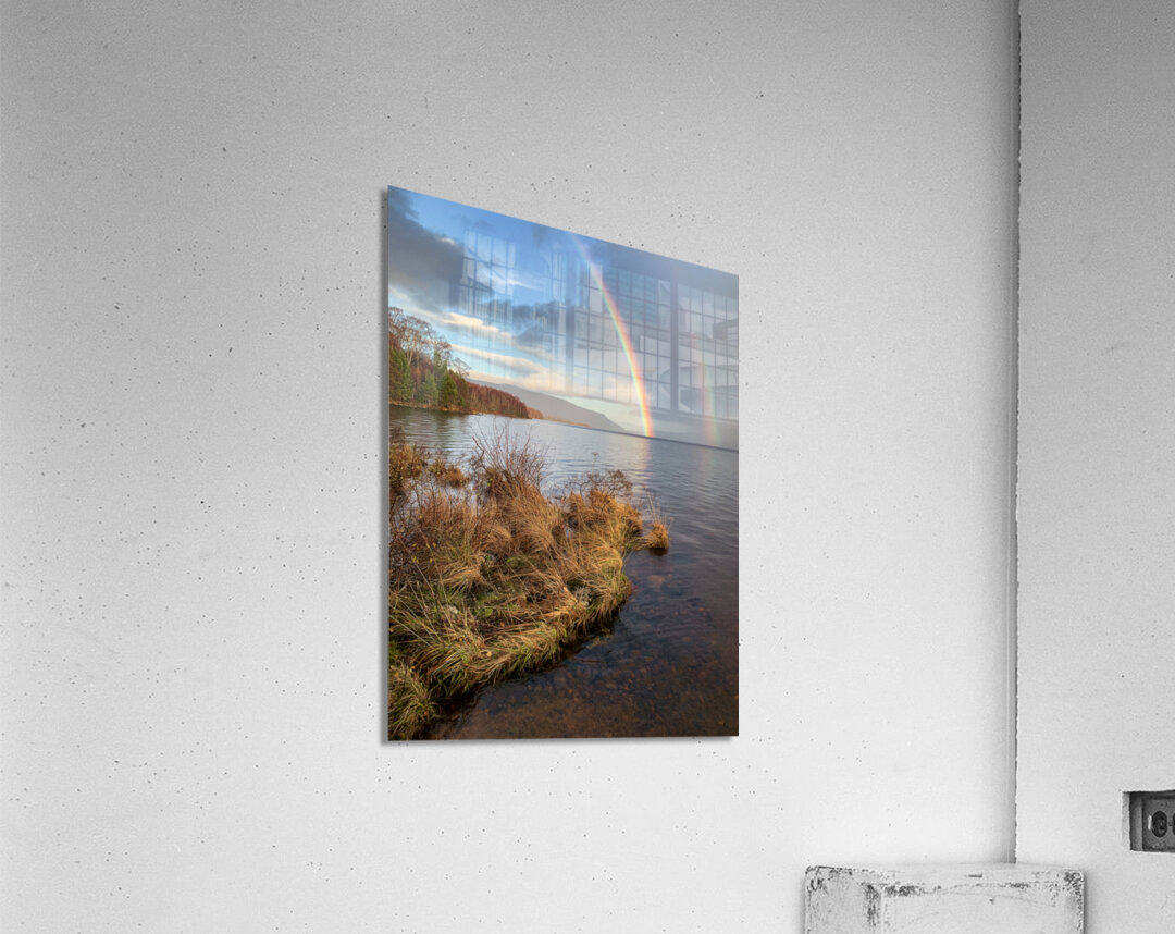Loch Rannoch Rainbow Acrylic Print