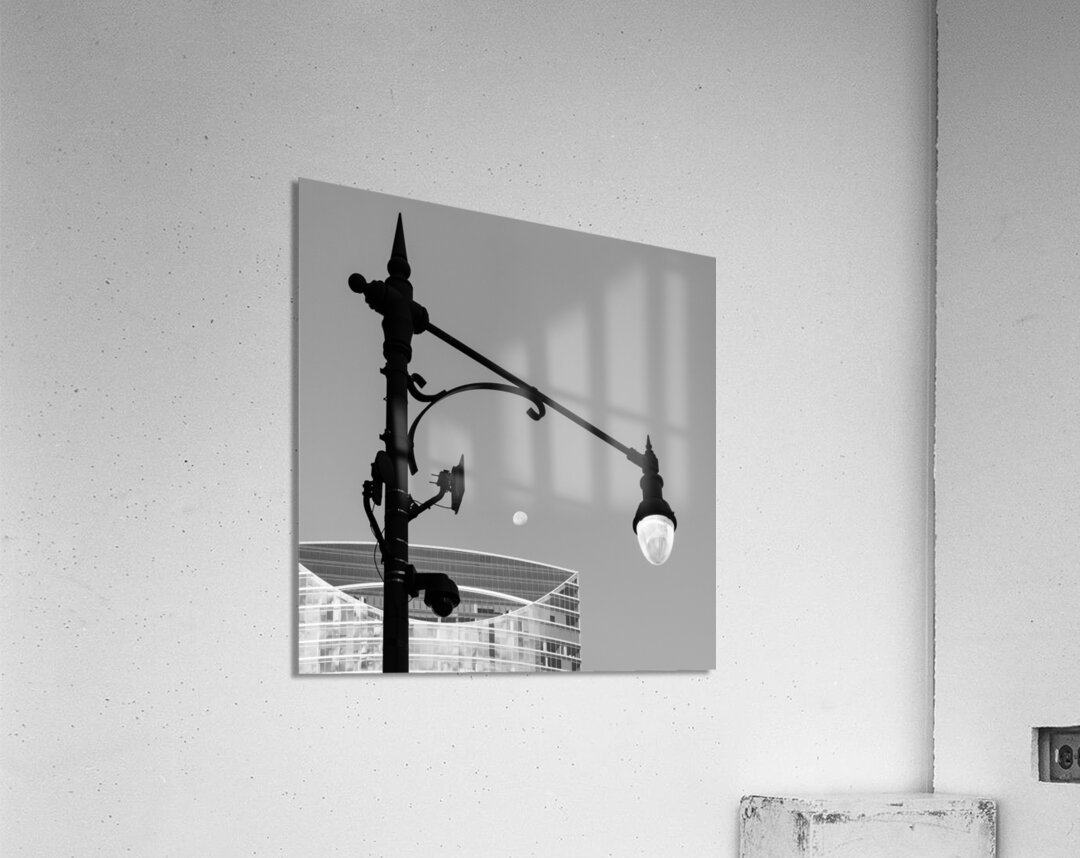 Moon Over River Point Acrylic Print