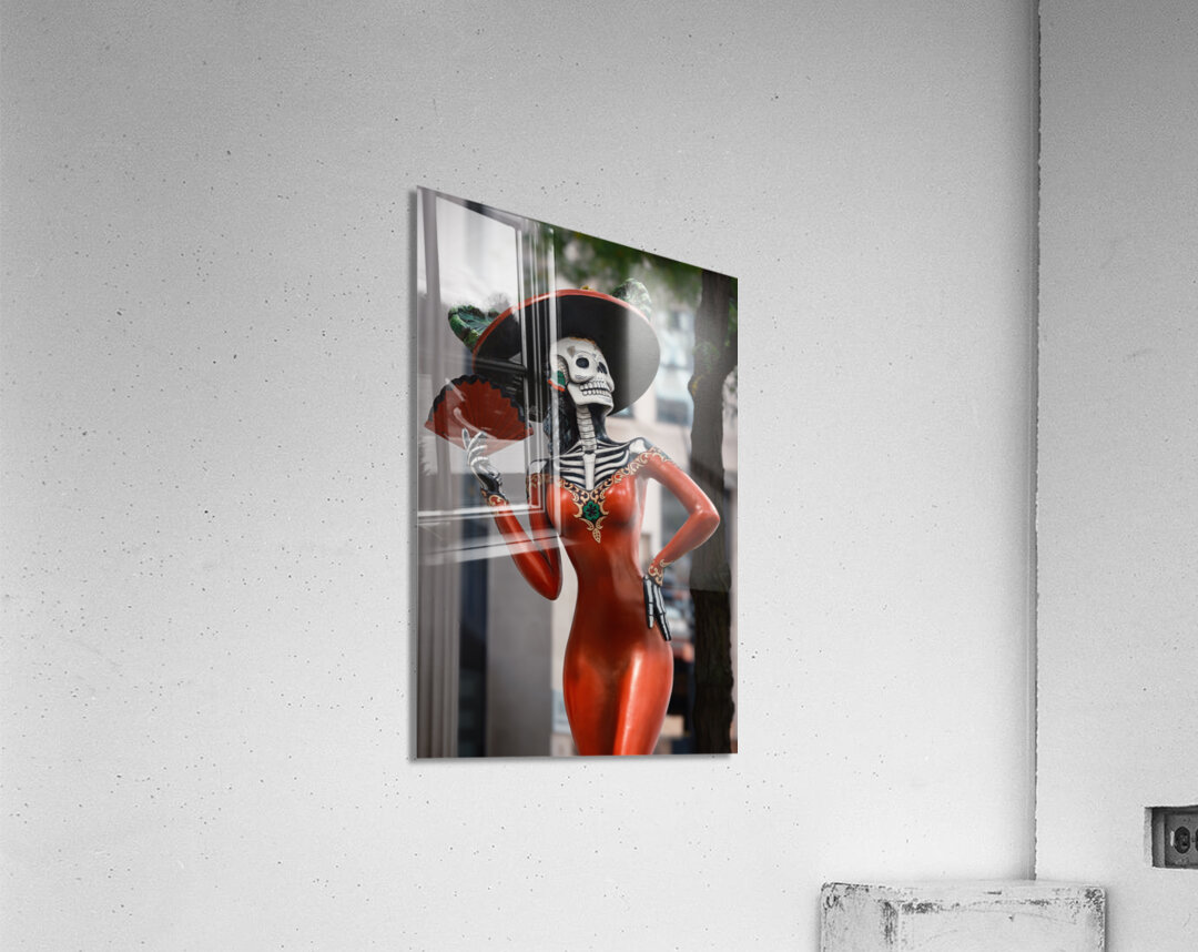 Chicago Catrina Statue Impression acrylique