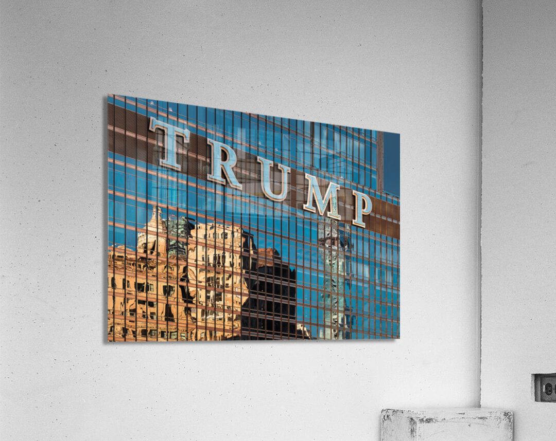 Trump Tower Reflections Acrylic Print