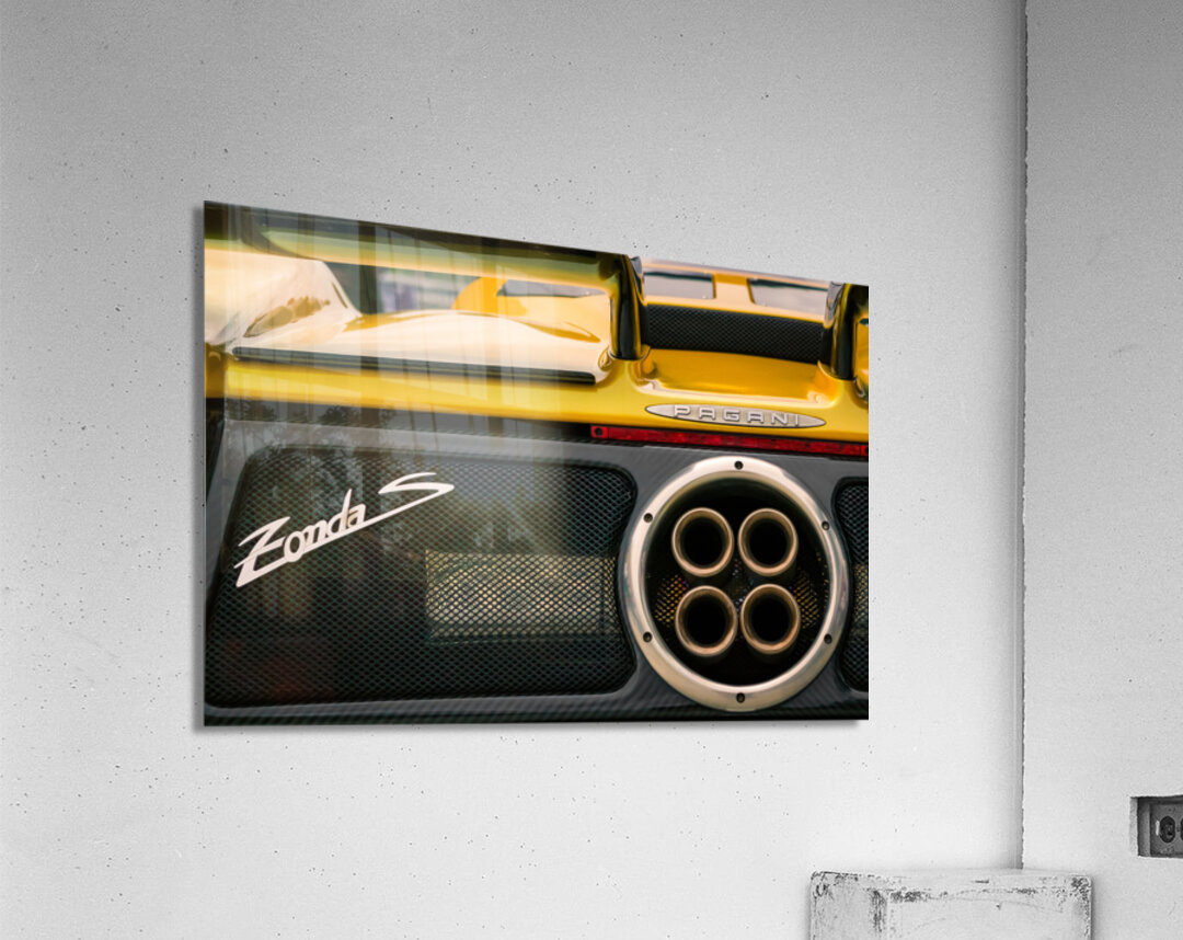 Pagani Zonda S Rear Acrylic Print
