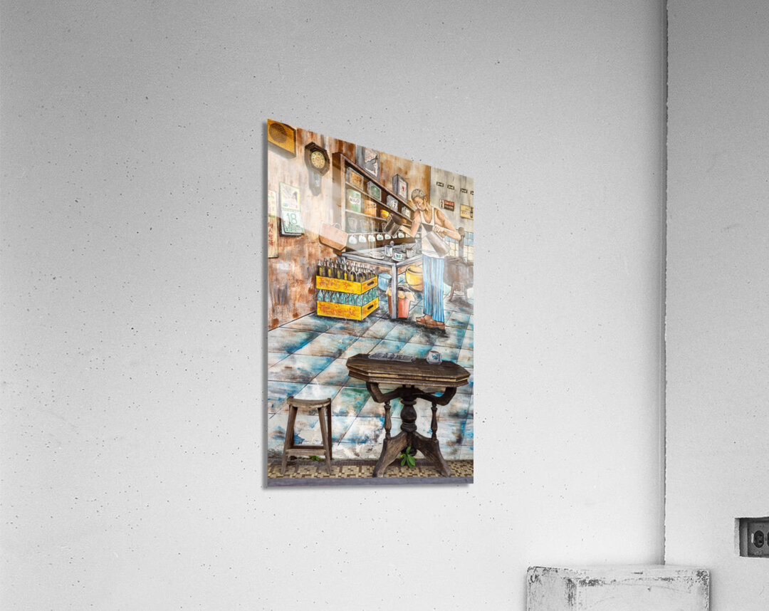 Ipoh Cafe Street Art Acrylic Print
