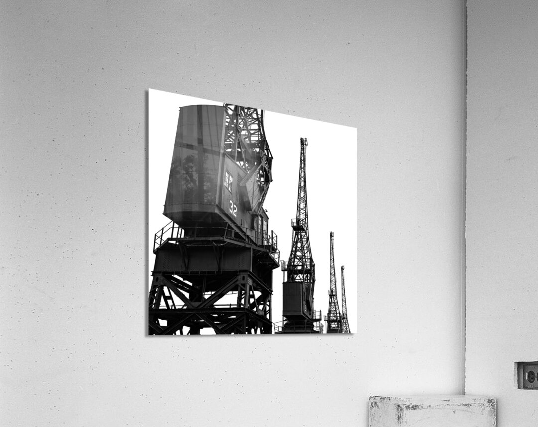 Old Cargo Cranes Impression acrylique