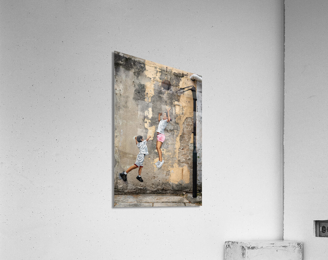 Playing Hoops Acrylic Print