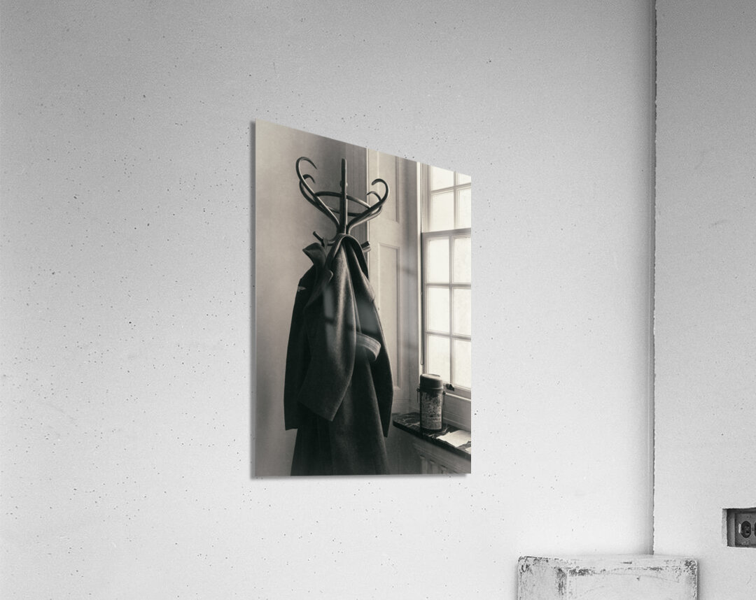 WW2 RAF Greatcoat and Thermos Flask Impression acrylique