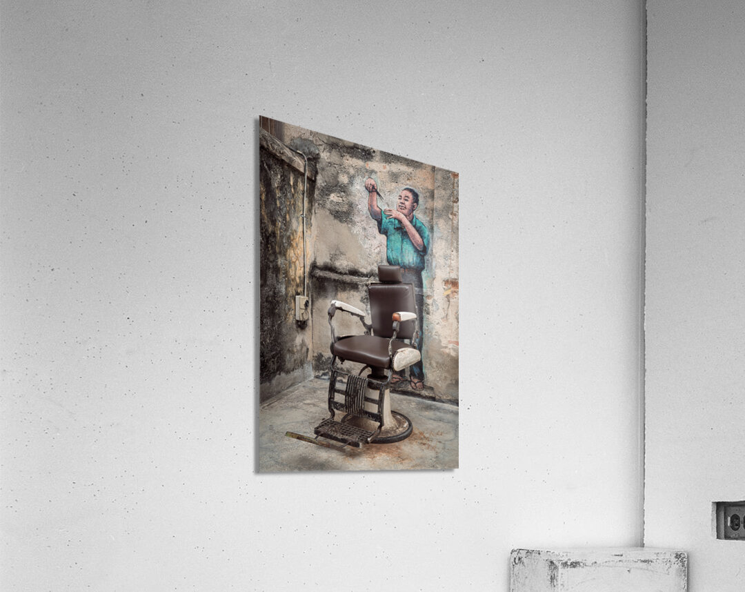 Street Barber Acrylic Print