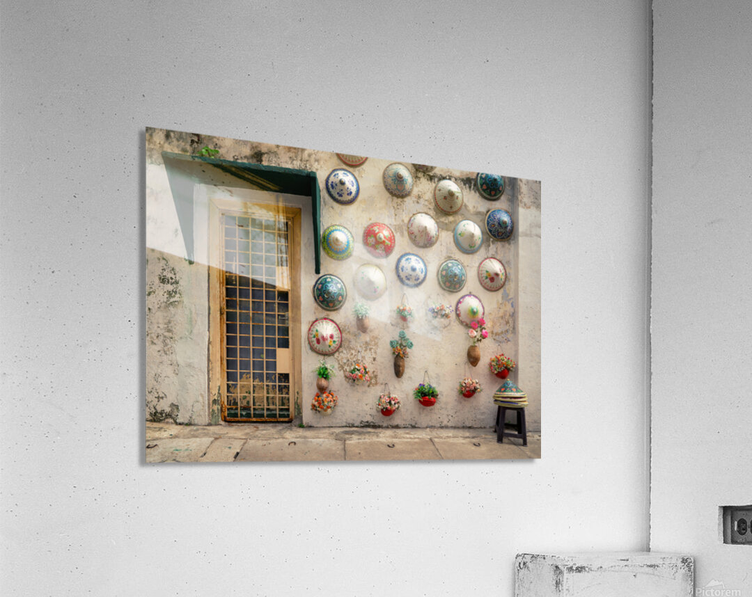 Ipoh Hats and Blooms Acrylic Print