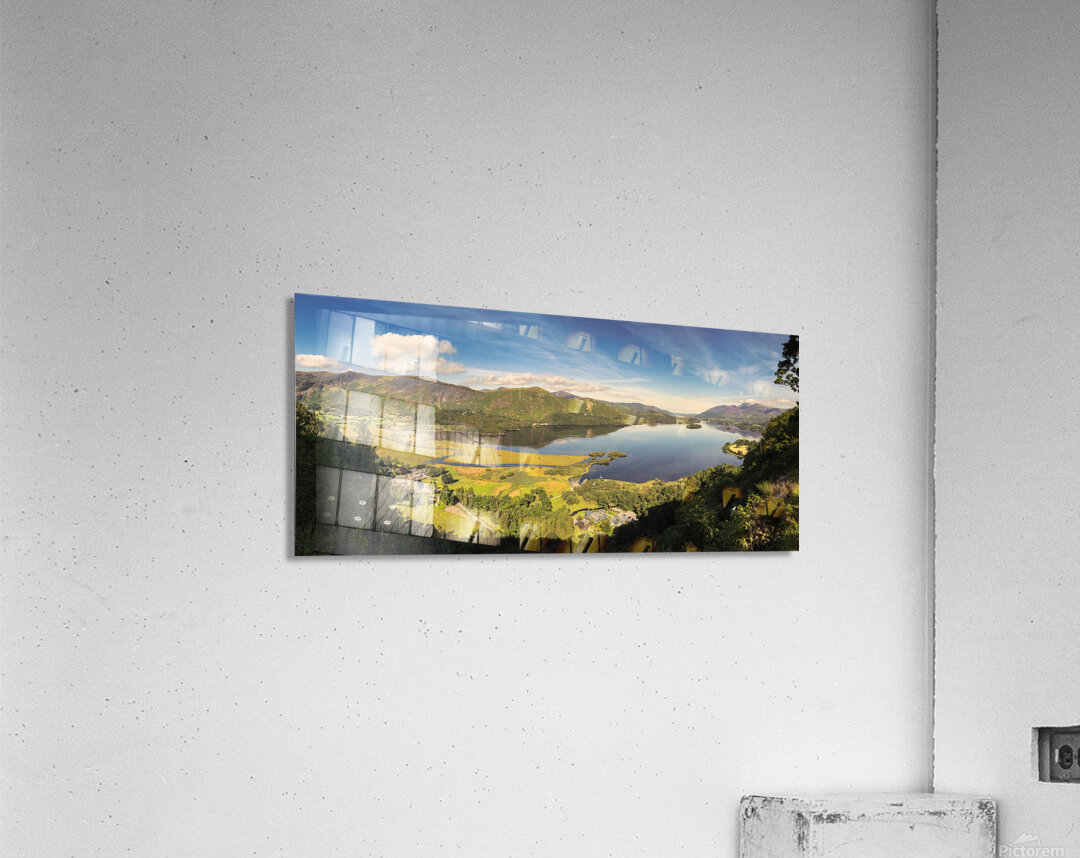 Derwentwater Panorama Acrylic Print