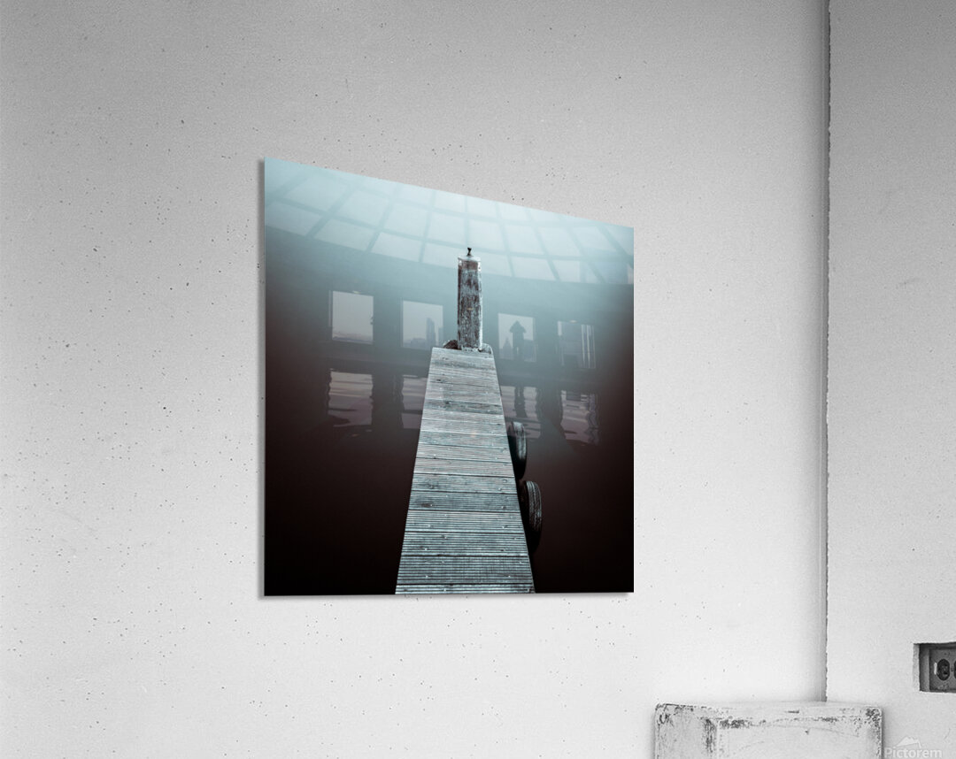 Two Tyres and a Jetty Acrylic Print