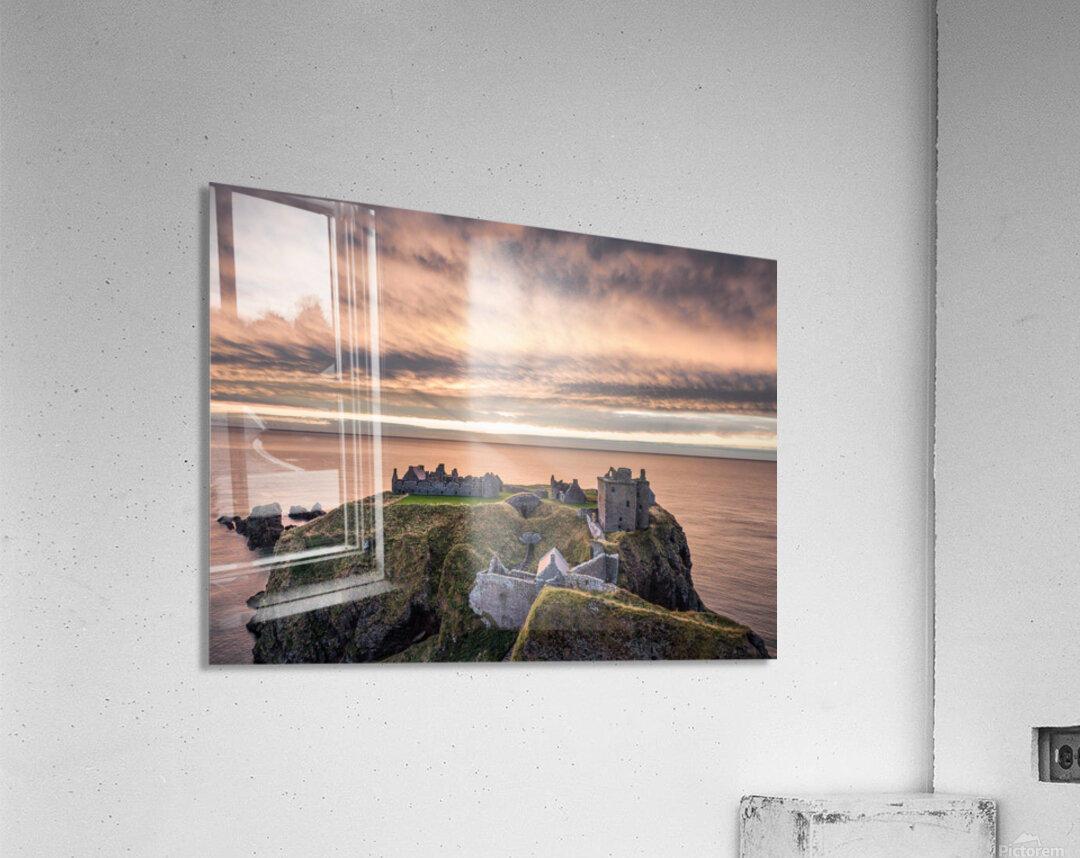 Sunrise Over Dunnottar Impression acrylique