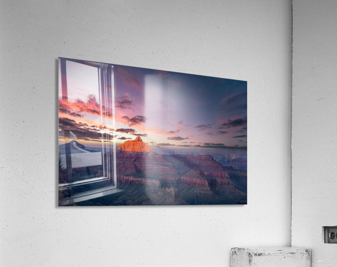 Red Peak Sunset Acrylic Print