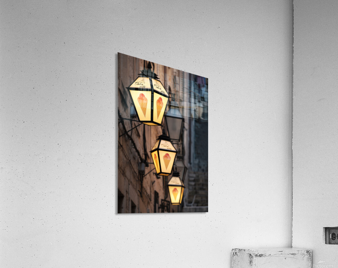 Ice Cream Lamps Acrylic Print