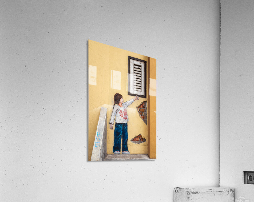 Ipoh Girl and Shutter Acrylic Print