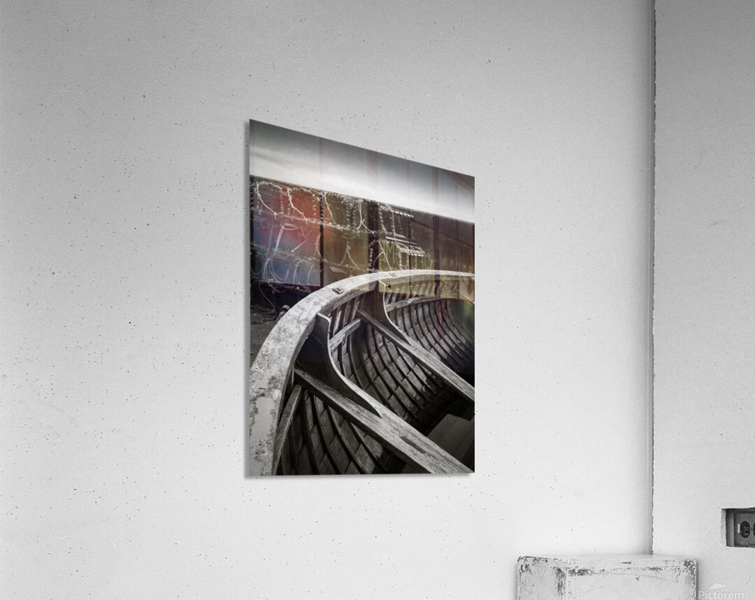 Boat and Creel Nets Acrylic Print