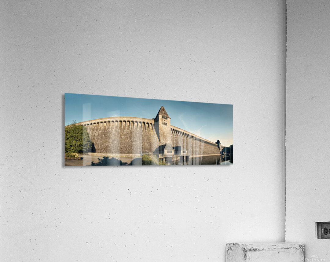 Mohne Dam Panorama Acrylic Print