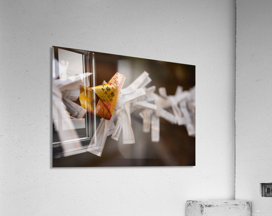 Golden Omikuji Impression acrylique