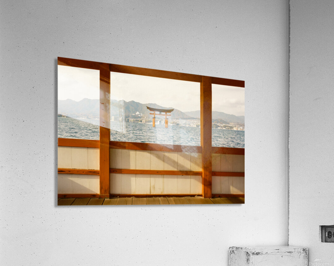 Itsukushima Shrine Otorii Gate Impression acrylique