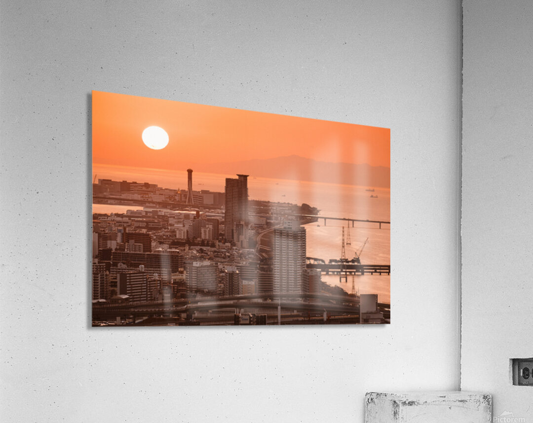 Osaka Bay Sunset Acrylic Print