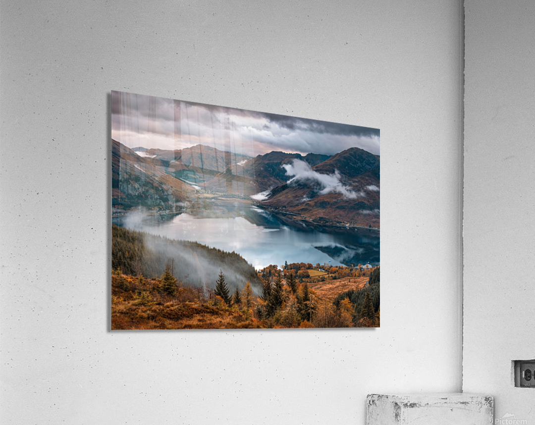 Loch Duich from Mam Ratagan Pass Impression acrylique