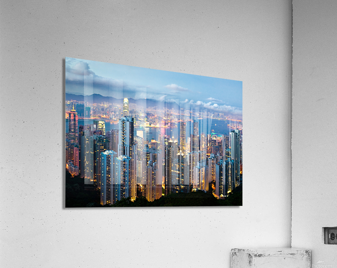 Hong Kong at Dusk Acrylic Print