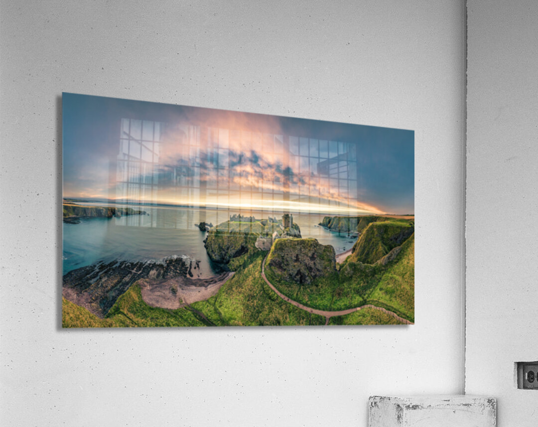 Path to Dunnottar Castle Impression acrylique