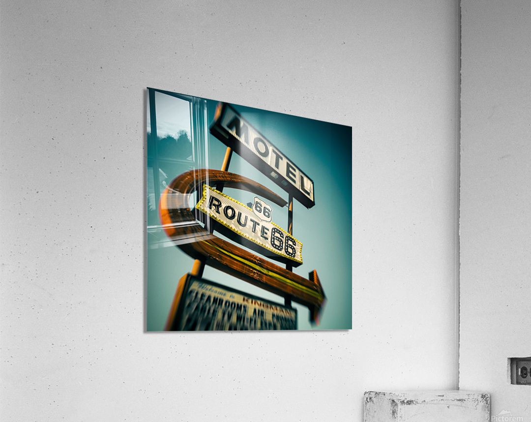 Route 66 Motel Sign Acrylic Print