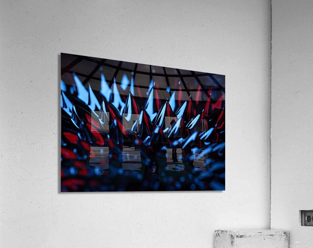 Ferrofluid Spikes Acrylic Print