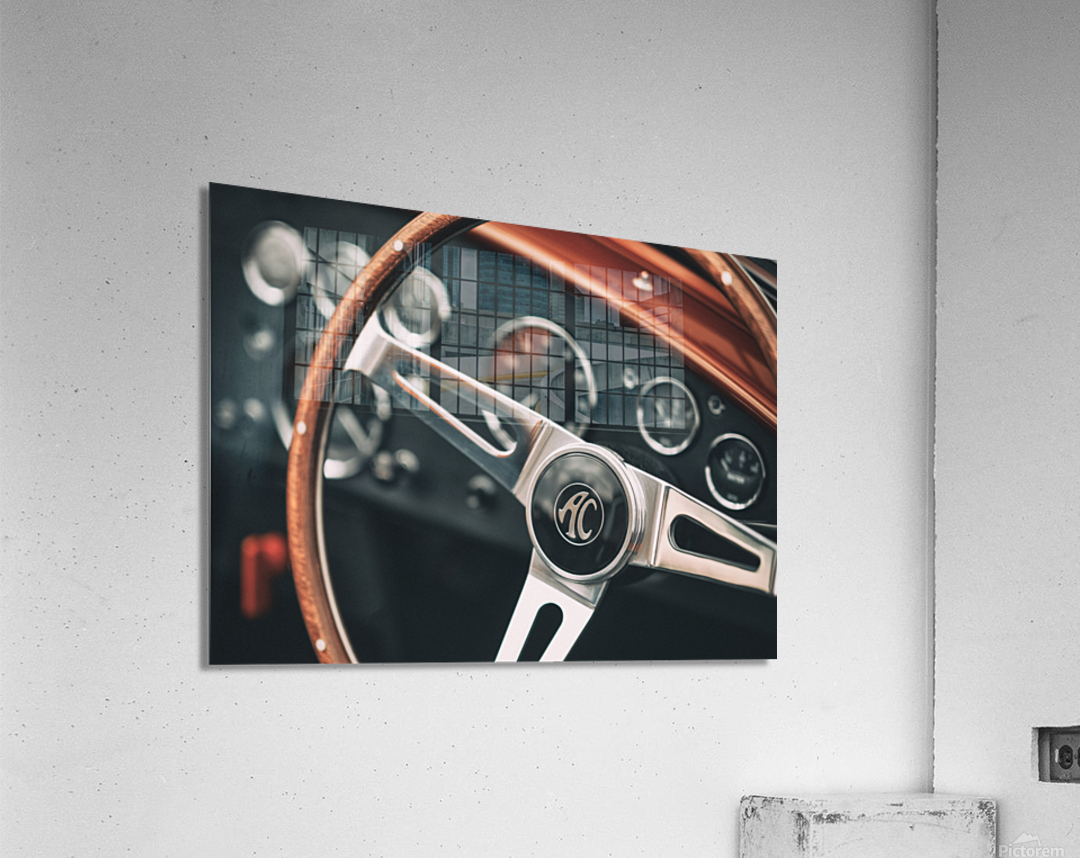 AC Cobra Steering Wheel Acrylic Print