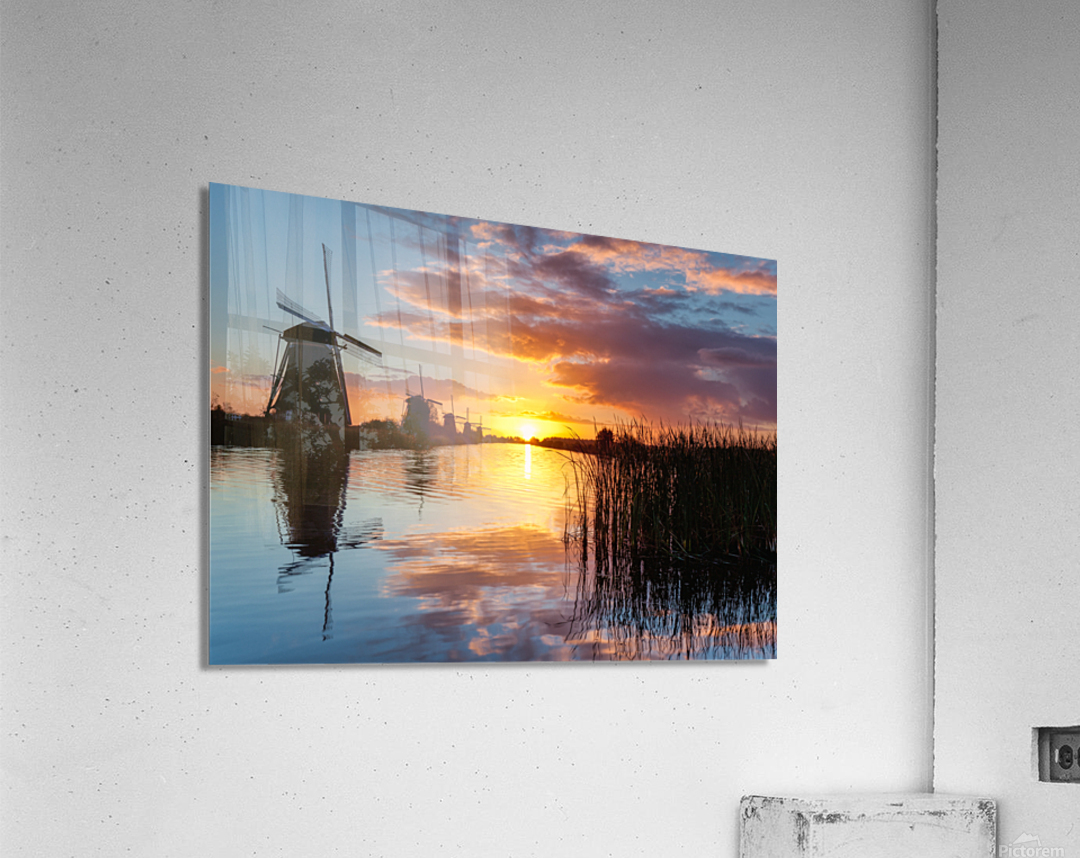 Kinderdijk Sunrise Acrylic Print