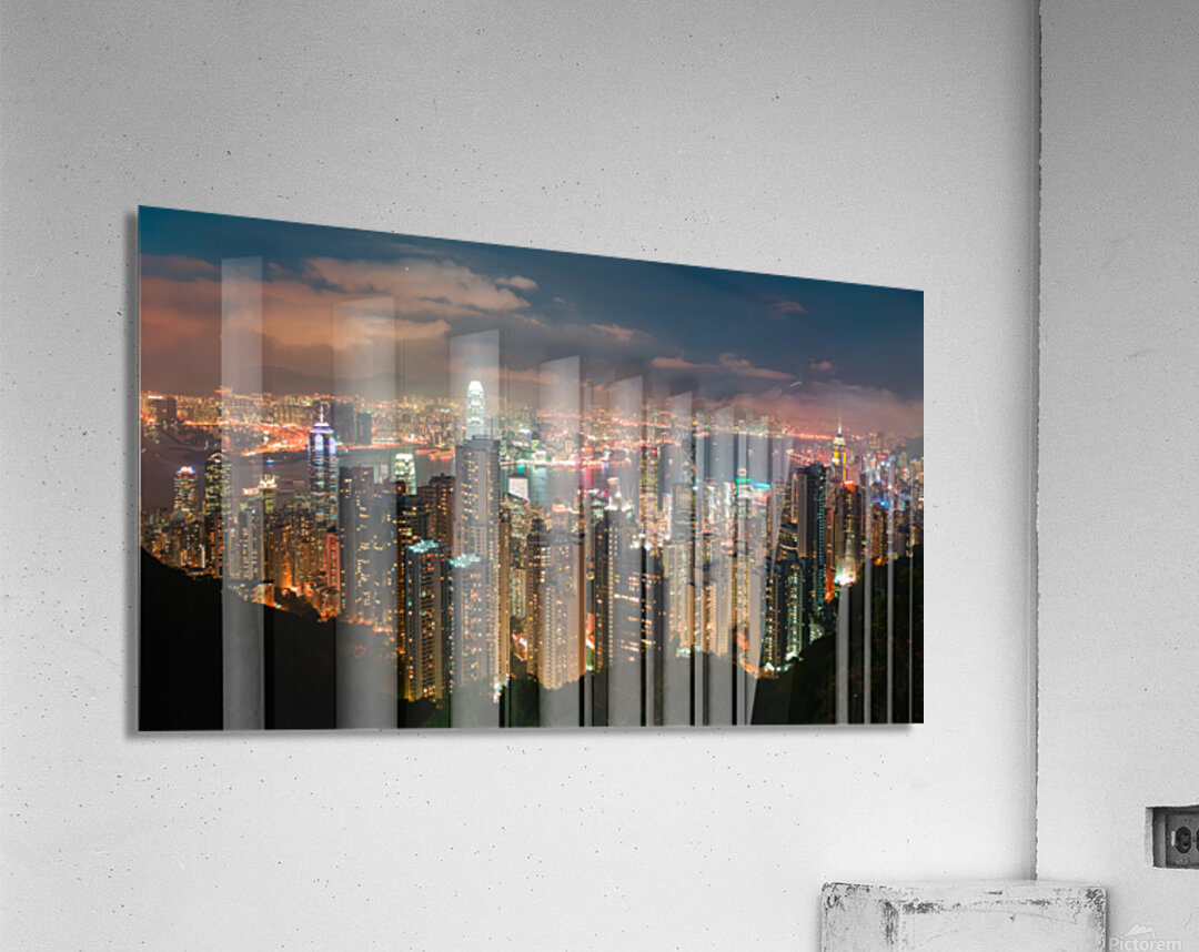 Hong Kong at Night Acrylic Print