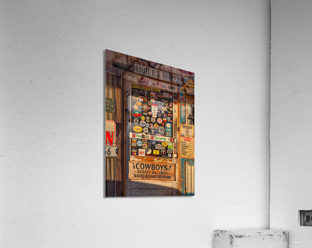 Hackberry General Store Door Acrylic Print