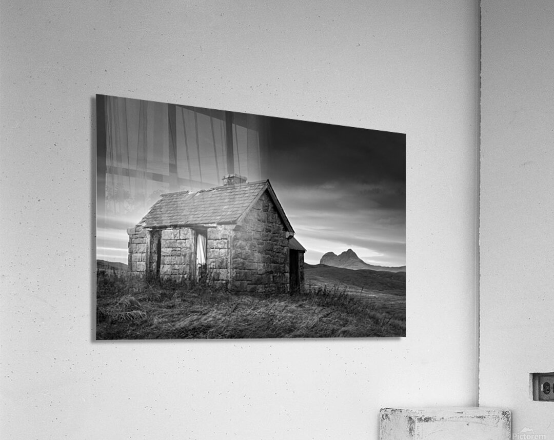 Elphin Bothy and Suilven Impression acrylique