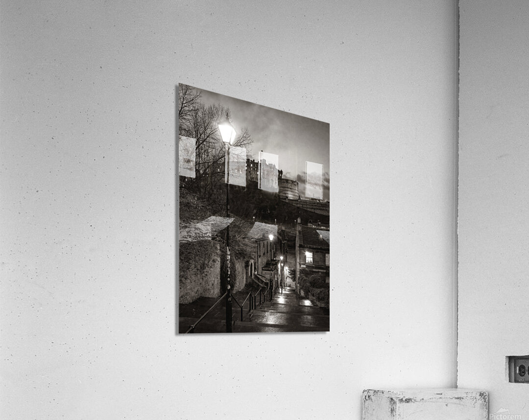 Edinburgh Castle from the Vennel Acrylic Print