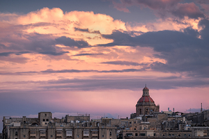 Last Light Over Valletta